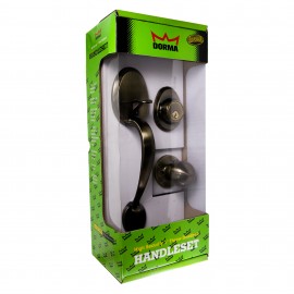Dorma Throw Deadbolt Heavy Duty Handleset Mortise Lock DH3 Mayfair finishes US5 Satin Brass